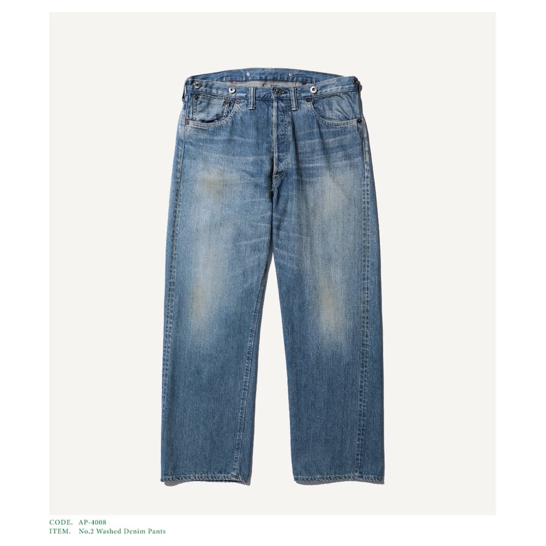 A.PRESSE 25SS No.2 Washed Denim Pants